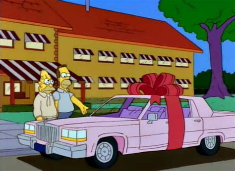 simpsons pink sedan owner.